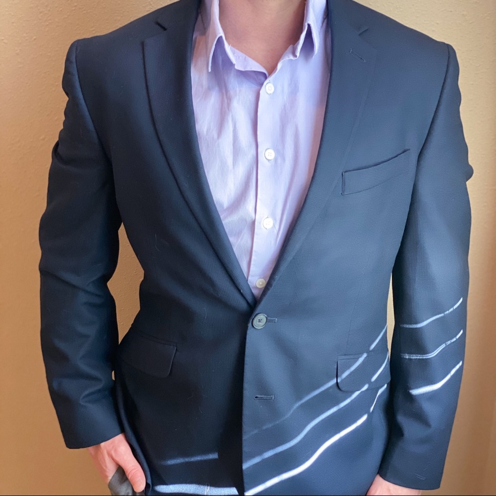 Kenneth Cole Reaction Dark Blue Suit Jacket